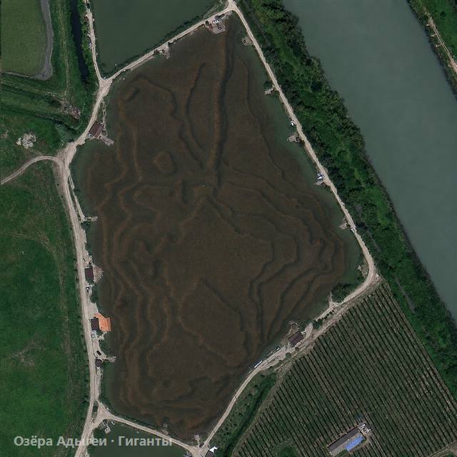 Спутниковый снимок водоёма Гиганты